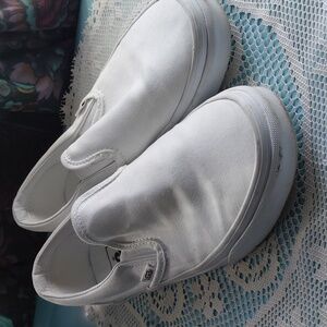 Vans Slip On All White Size 7.5 Men